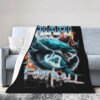 Miami Marlins Blankets Sherpa Blanket Throw Blanket 5 miami marlins blankets sherpa blanket throw blanket v35
