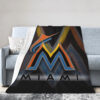 Miami Marlins Blankets Sherpa Blanket Throw Blanket 6 miami marlins blankets sherpa blanket throw blanket v8