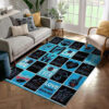 Miami Marlins Area Rug Miami Marlins Carpet MLB Area Rug Living Room Rug Indoor Rugs 4 miami marlins rug living room carpet regtangle carpet floor decor home decor ver 221