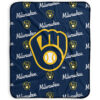 Milwaukee Brewers Blanket Sherpa Blanket Throw Blanket 6 milwaukee brewers blanket sherpa blanket throw blanket v17