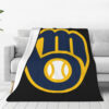 Milwaukee Brewers Blanket Sherpa Blanket Throw Blanket 5 milwaukee brewers blanket sherpa blanket throw blanket v26