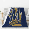 Milwaukee Brewers Blanket Sherpa Blanket Throw Blanket 5 milwaukee brewers blanket sherpa blanket throw blanket v30