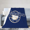 Milwaukee Brewers Blanket Sherpa Blanket Throw Blanket 5 milwaukee brewers blanket sherpa blanket throw blanket v40