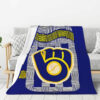 Milwaukee Brewers Blanket Sherpa Blanket Throw Blanket 5 milwaukee brewers blanket sherpa blanket throw blanket v53