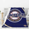 Milwaukee Brewers Blanket Sherpa Blanket Throw Blanket 6 milwaukee brewers blanket sherpa blanket throw blanket v55