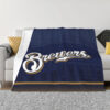 Milwaukee Brewers Blankets FLeece Blanket Throw Blanket 5 milwaukee brewers blankets fleece blanket throw blanket v48
