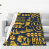 Milwaukee Brewers Blankets Sherpa Blanket Throw Blanket 6 milwaukee brewers blankets sherpa blanket throw blanket v1