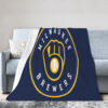 Milwaukee Brewers Blankets Sherpa Blanket Throw Blanket 6 milwaukee brewers blankets sherpa blanket throw blanket v46