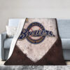 Milwaukee Brewers Blankets Sherpa Blanket Throw Blanket 6 milwaukee brewers blankets sherpa blanket throw blanket v56