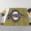 Milwaukee Brewers Blankets Sherpa Blanket Throw Blanket 5 milwaukee brewers blankets sherpa blanket throw blanket v60