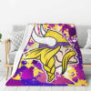 Minnesota Vikings Blanket Sherpa Blanket Throw Blanket 5 minnesota vikings blanket sherpa blanket throw blanket v37