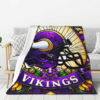 Minnesota Vikings Blanket Sherpa Blanket Throw Blanket 6 minnesota vikings blanket sherpa blanket throw blanket v39