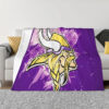 Minnesota Vikings Blankets FLeece Blanket Throw Blanket 5 minnesota vikings blankets fleece blanket throw blanket v34