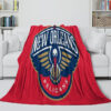 New Orleans Pelicans Blanket Sherpa Blanket Throw Blanket 5 new orleans pelicans blanket sherpa blanket throw blanket v5