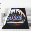 New York Mets Blanket Sherpa Blanket Throw Blanket 6 new york mets blanket sherpa blanket throw blanket v40