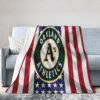 Oakland Athletics Blanket FLeece Blanket Throw Blanket 5 oakland athletics blanket fleece blanket throw blanket v26