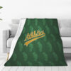 Oakland Athletics Blanket Sherpa Blanket Throw Blanket 6 oakland athletics blanket sherpa blanket throw blanket v10