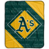 Oakland Athletics Blanket Sherpa Blanket Throw Blanket 5 oakland athletics blanket sherpa blanket throw blanket v29