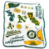 Oakland Athletics Blankets FLeece Blanket Throw Blanket 5 oakland athletics blankets fleece blanket throw blanket v39