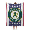 Oakland Athletics Blankets Sherpa Blanket Throw Blanket 6 oakland athletics blankets sherpa blanket throw blanket v6