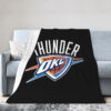 Oklahoma City Thunder Blankets Sherpa Blanket Throw Blanket 5 oklahoma city thunder blankets sherpa blanket throw blanket v5