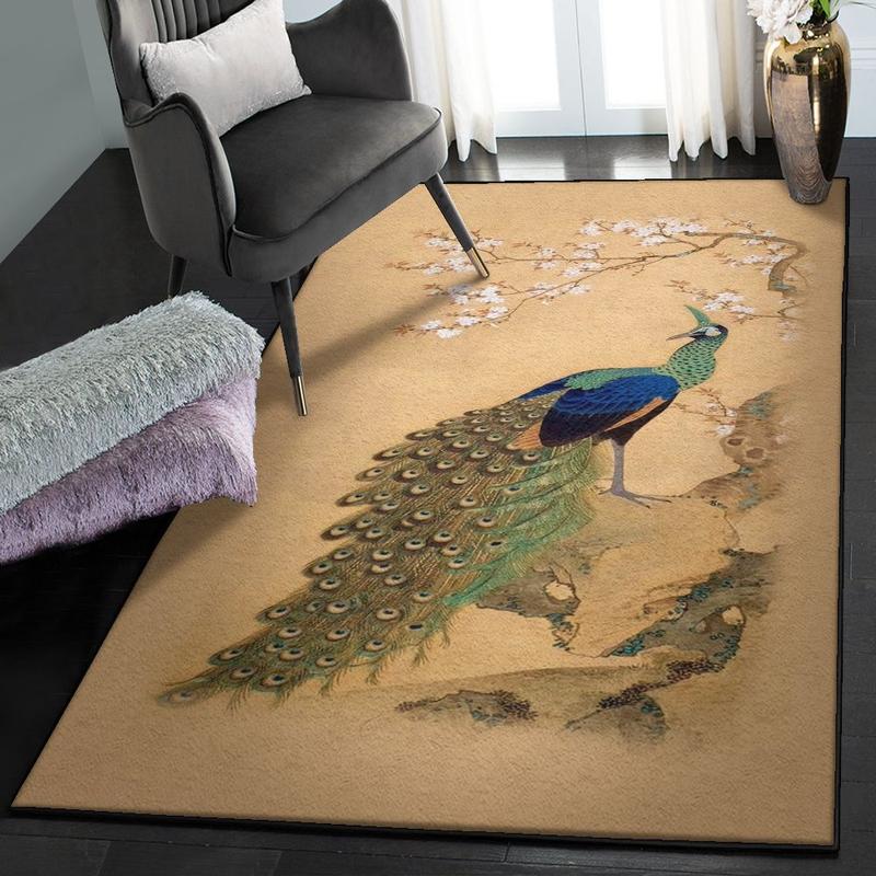 peafowl-indoor-outdoor-carpet-peacock-in-the-spring-rug peafowl indoor outdoor carpet peacock in the spring rug