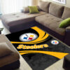 Pittsburgh Steelers Rug Pittsburgh Steelers Carpet NFL Area Rugs Dining Room Rugs Indoor Rugs 4 pittsburgh steelers area rug bathroom rug floor rug regtangle carpet home decor ver 1698