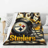 Pittsburgh Steelers Blanket FLeece Blanket Throw Blanket 5 pittsburgh steelers blanket fleece blanket throw blanket v45