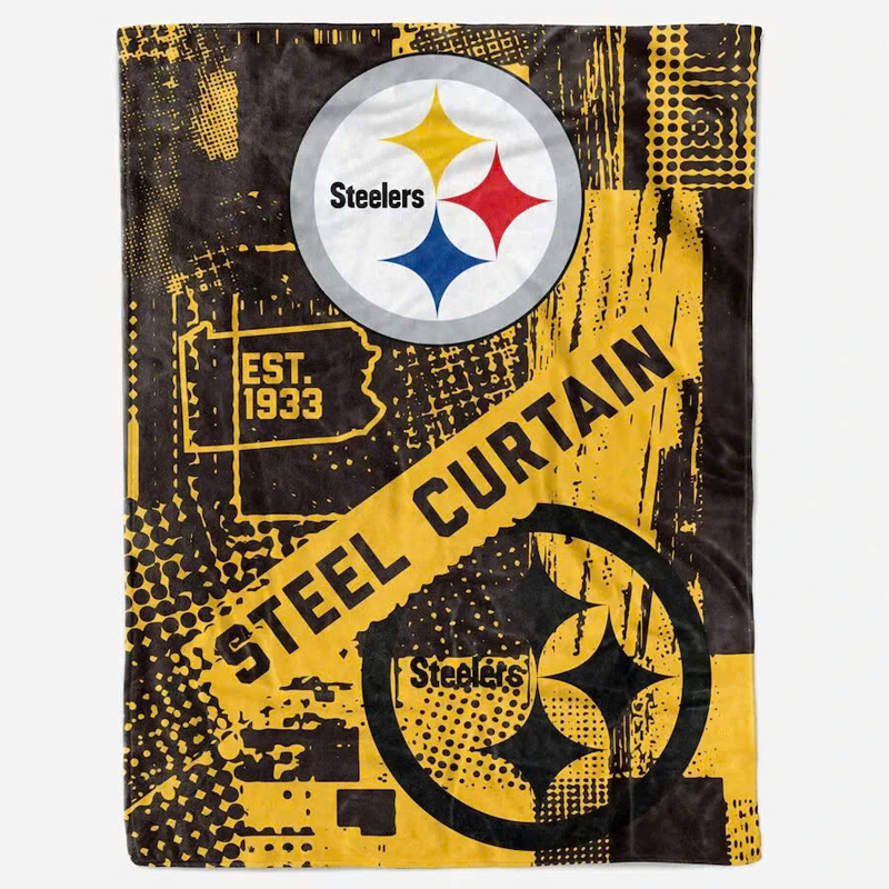 pittsburgh-steelers-blankets-sherpa-blanket-throw-blanket-v8 pittsburgh steelers blankets sherpa blanket throw blanket v8