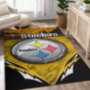 Pittsburgh Steelers Area Rugs Pittsburgh Steelers Carpet NFL Carpets Bedroom Rug Indoor Rug 4 pittsburgh steelers rug bathroom rug floor rug regtangle carpet home decor ver 1731