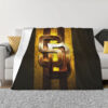 San Diego Padres Blanket FLeece Blanket Throw Blanket 5 san diego padres blanket fleece blanket throw blanket v28