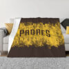 San Diego Padres Blanket FLeece Blanket Throw Blanket 5 san diego padres blanket fleece blanket throw blanket v53