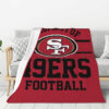 San Francisco 49ers Blanket FLeece Blanket Throw Blanket 5 san francisco 49ers blanket fleece blanket throw blanket v112