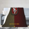 San Francisco 49ers Blanket FLeece Blanket Throw Blanket 5 san francisco 49ers blanket fleece blanket throw blanket v14