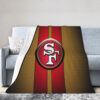 San Francisco 49ers Blanket FLeece Blanket Throw Blanket 5 san francisco 49ers blanket fleece blanket throw blanket v17