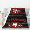 San Francisco 49ers Blanket FLeece Blanket Throw Blanket 5 san francisco 49ers blanket fleece blanket throw blanket v34
