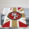 San Francisco 49ers Blanket FLeece Blanket Throw Blanket 6 san francisco 49ers blanket fleece blanket throw blanket v50