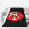 San Francisco 49ers Blanket Sherpa Blanket Throw Blanket 6 san francisco 49ers blanket sherpa blanket throw blanket v102
