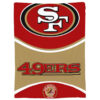 San Francisco 49ers Blanket Sherpa Blanket Throw Blanket 5 san francisco 49ers blanket sherpa blanket throw blanket v108