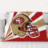 San Francisco 49ers Blanket Sherpa Blanket Throw Blanket 6 san francisco 49ers blanket sherpa blanket throw blanket v110