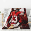San Francisco 49ers Blanket Sherpa Blanket Throw Blanket 6 san francisco 49ers blanket sherpa blanket throw blanket v13