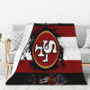 San Francisco 49ers Blanket Sherpa Blanket Throw Blanket 6 san francisco 49ers blanket sherpa blanket throw blanket v42
