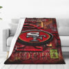 San Francisco 49ers Blanket Sherpa Blanket Throw Blanket 5 san francisco 49ers blanket sherpa blanket throw blanket v48