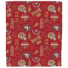San Francisco 49ers Blanket Sherpa Blanket Throw Blanket 6 san francisco 49ers blanket sherpa blanket throw blanket v59