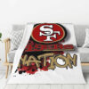 San Francisco 49ers Blankets FLeece Blanket Throw Blanket 5 san francisco 49ers blankets fleece blanket throw blanket v35
