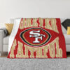 San Francisco 49ers Blankets FLeece Blanket Throw Blanket 6 san francisco 49ers blankets fleece blanket throw blanket v47