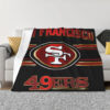 San Francisco 49ers Blankets FLeece Blanket Throw Blanket 6 san francisco 49ers blankets fleece blanket throw blanket v7