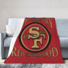 San Francisco 49ers Blankets FLeece Blanket Throw Blanket 5 san francisco 49ers blankets fleece blanket throw blanket v86