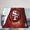 San Francisco 49ers Blankets Sherpa Blanket Throw Blanket 5 san francisco 49ers blankets sherpa blanket throw blanket v117