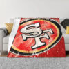 San Francisco 49ers Blankets Sherpa Blanket Throw Blanket 5 san francisco 49ers blankets sherpa blanket throw blanket v146